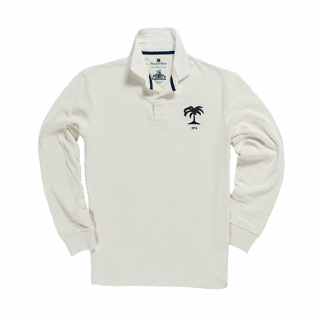 Black & Blue 1871 Fiji 1924 Rugby Shirt Clothing