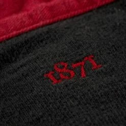 Black & Blue 1871 Clothing Law Club 1871 Rugby Shirt