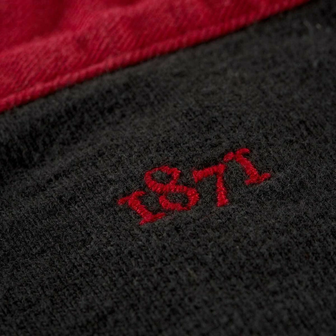 Black & Blue 1871 Clothing Law Club 1871 Rugby Shirt