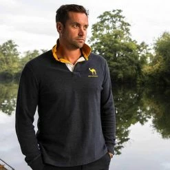 Black & Blue 1871 Clothing Malborough Nomads 1871 Rugby Shirt