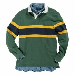 Black & Blue 1871 Clothing Outdoor Heritage Rugby Shirt