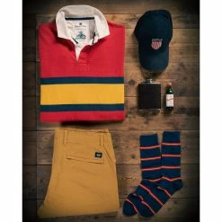 Black & Blue 1871 Outdoor Heritage Rugby Shirt Clothing