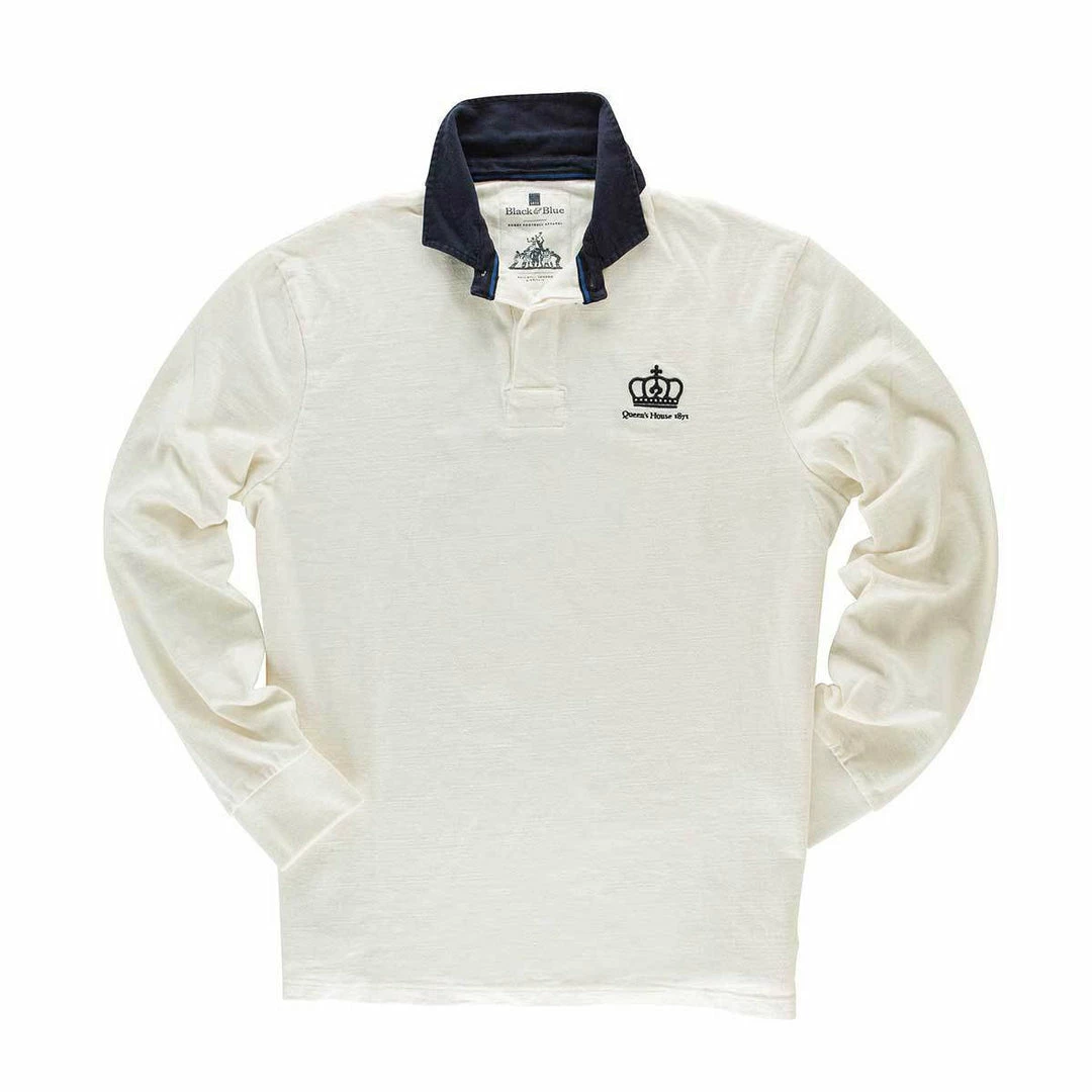 Black & Blue 1871 Clothing Queen's House 1871 Rugby Shirt