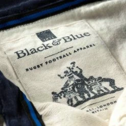 Black & Blue 1871 Clothing Queen's House 1871 Rugby Shirt