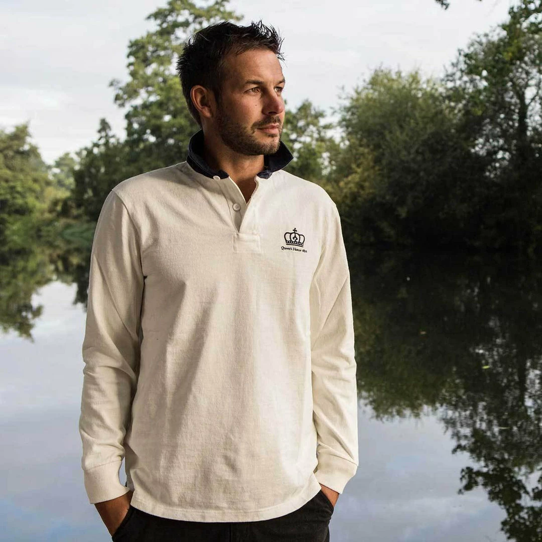 Black & Blue 1871 Clothing Queen's House 1871 Rugby Shirt