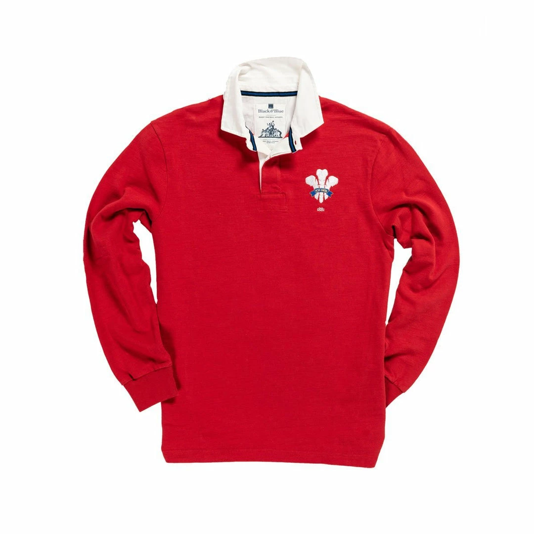 Black & Blue 1871 Clothing Wales 1881 Rugby Shirt