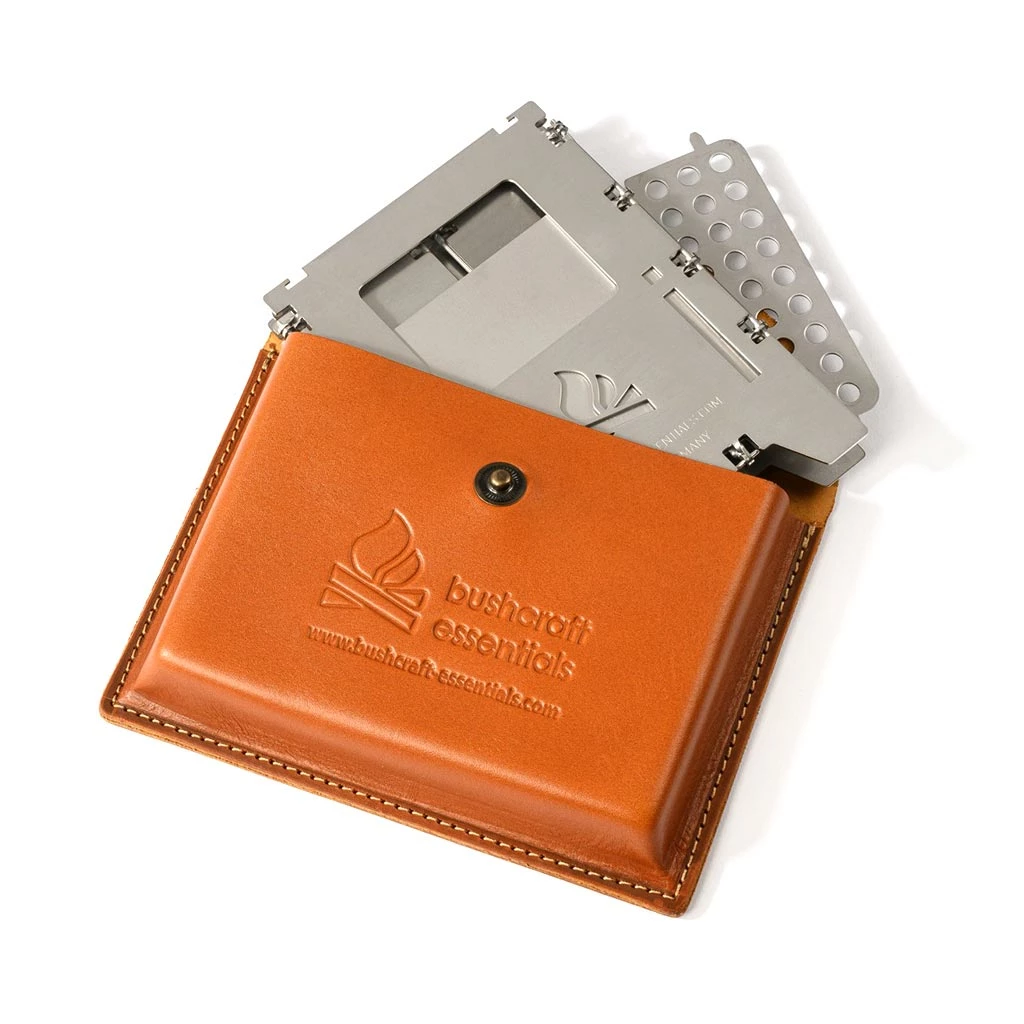Bushcraft Essentials Camping Kit Leather Pouch Bushbox LF