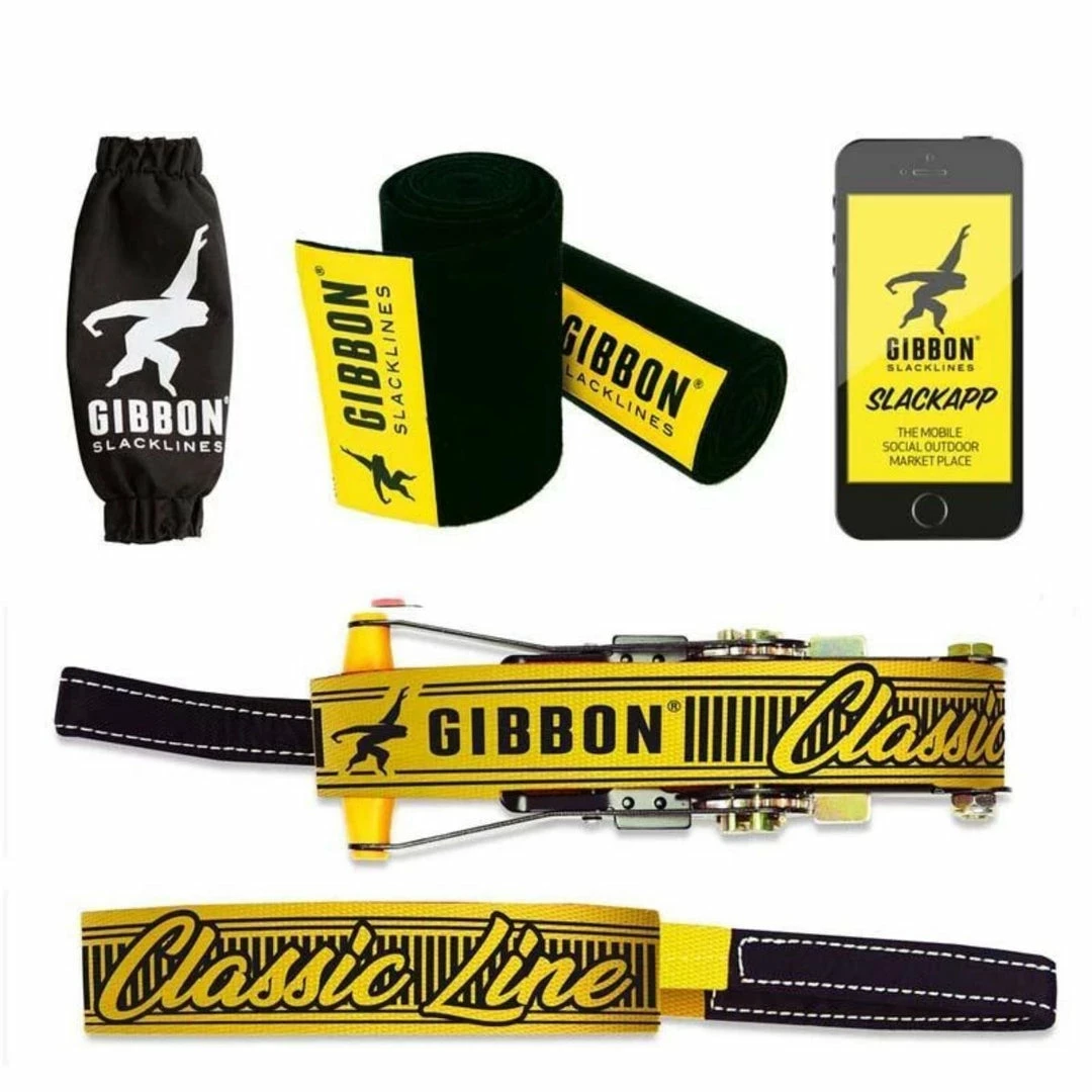 Gibbon Slacklines ClassicLine Treewear Set Skateboards & Slacklines