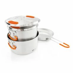 GSI Outdoors Glacier Stainless Base Camper Camping Kit