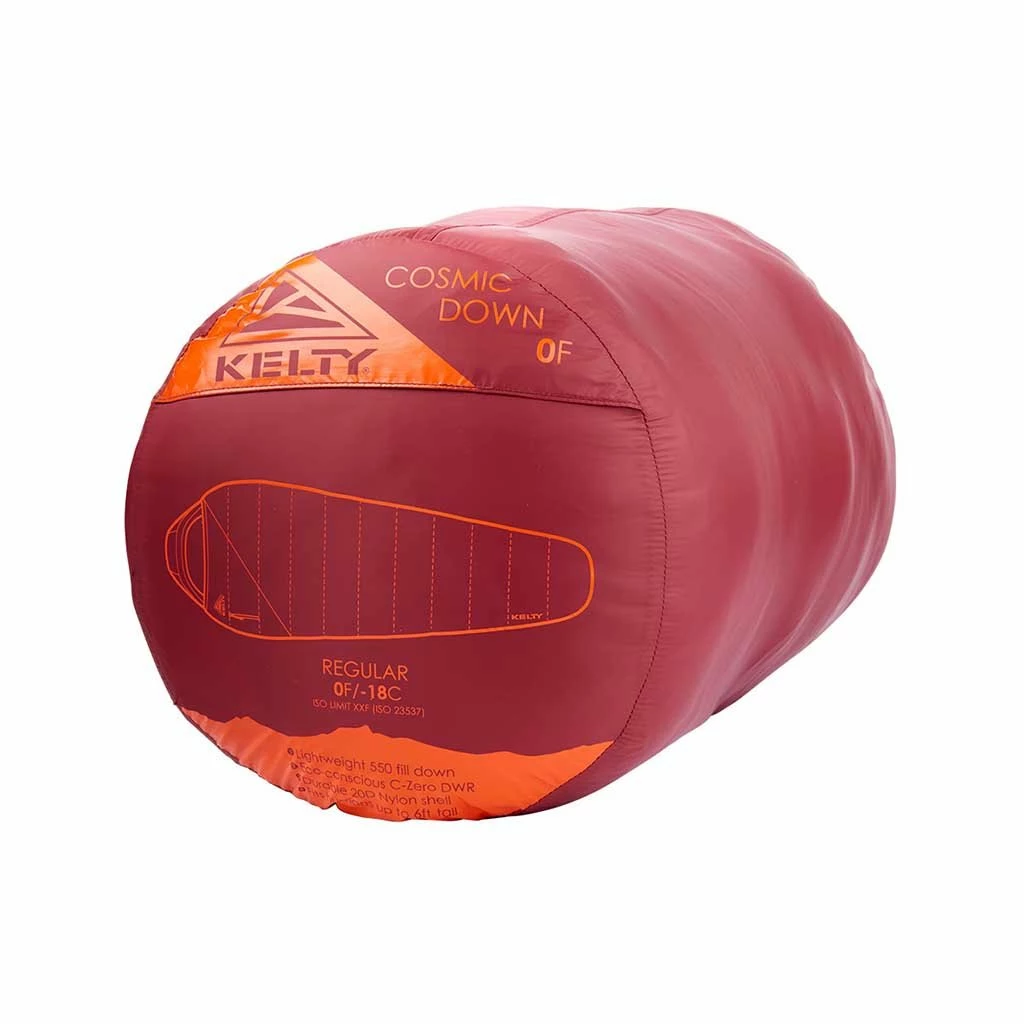 Kelty Cosmic 0° 550F Down Sleeping Bag Camping Kit
