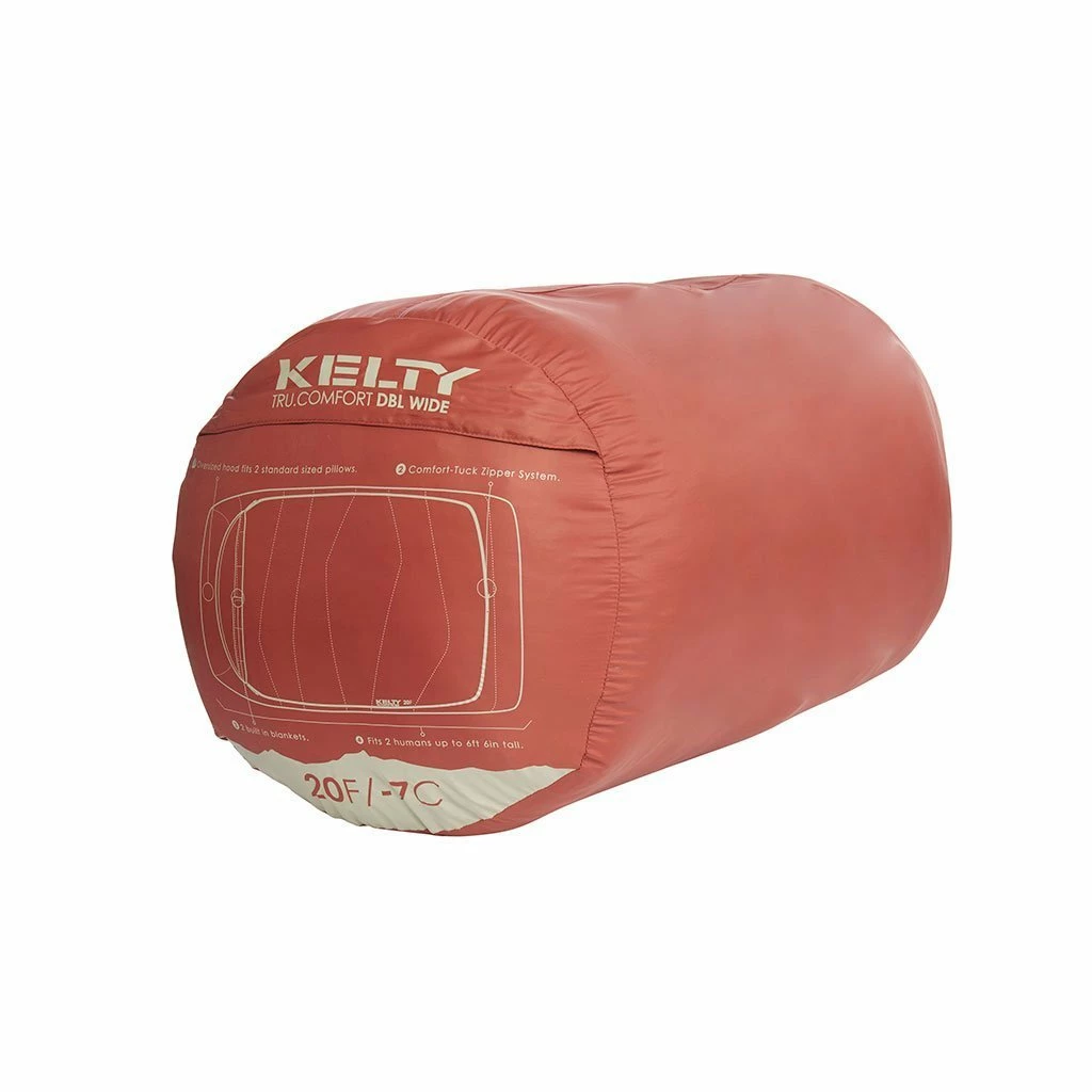 Kelty Tru.Comfort Doublewide 20°F Sleeping Bag Camping Kit