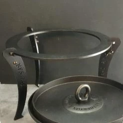 Netherton Foundry Home, Garden & Cooking Dutch Oven With Hot Coals Lid And Stand