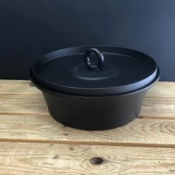 Netherton Foundry Home, Garden & Cooking Dutch Oven With Hot Coals Lid And Stand