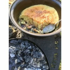 Netherton Foundry Home, Garden & Cooking Dutch Oven With Hot Coals Lid And Stand