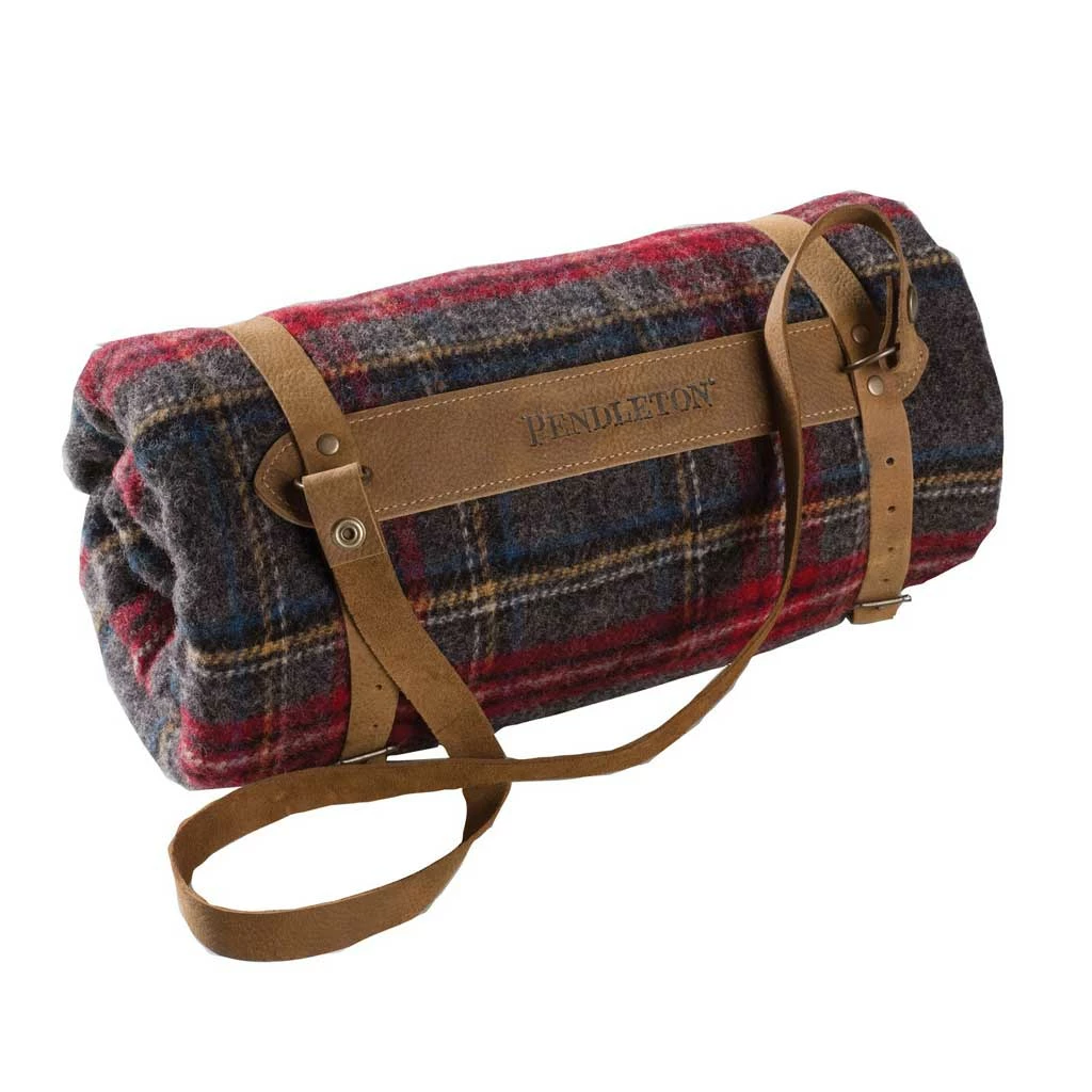 Pendleton New Motor Robe W/ Leather Carrier