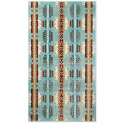 Pendleton Oversized Jacquard Spa Towel | Aqua