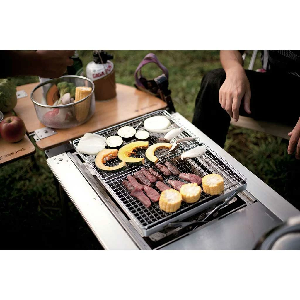 Snow Peak Camping Kit Double BBQ Box