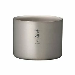 Snow Peak Camping Kit Double Wall Titanium Stacking Mug M400