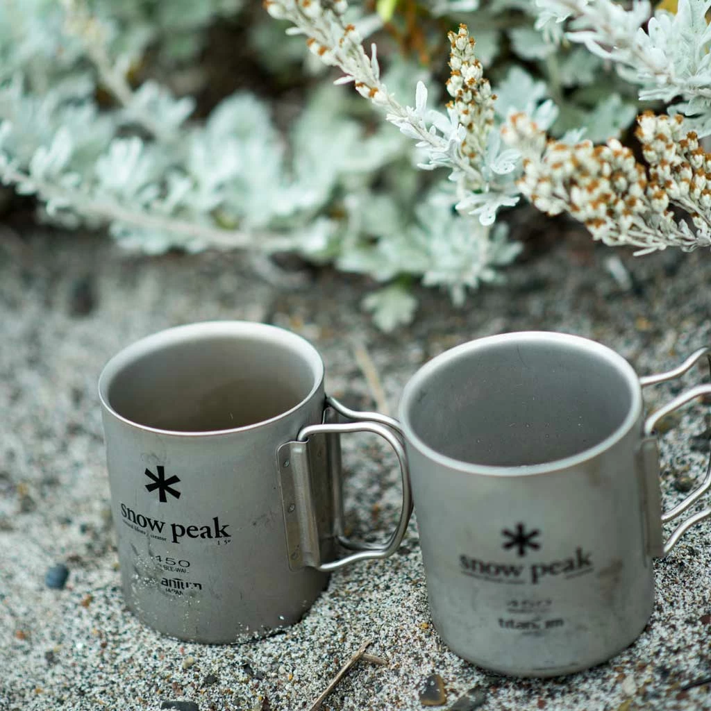 Snow Peak Camping Kit Titanium Double Wall Mug 450 Ml