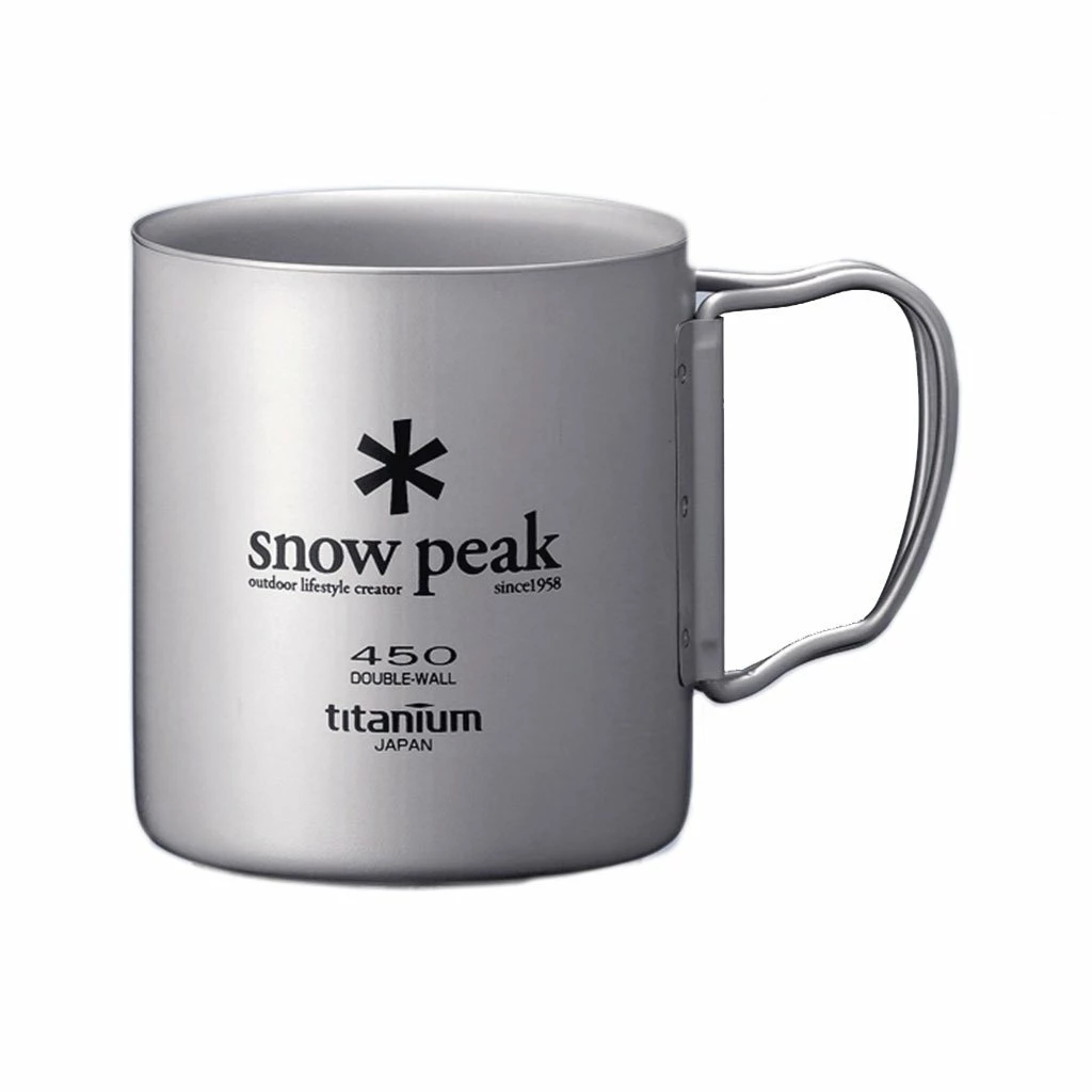 Snow Peak Camping Kit Titanium Double Wall Mug 450 Ml