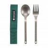 Snow Peak Camping Kit Titanium Fork & Spoon Set