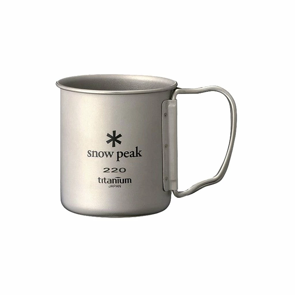 Snow Peak Titanium Single Mug 220 Ml Camping Kit