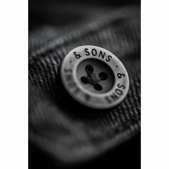 &SONS Black Denim Carver Jacket Clothing