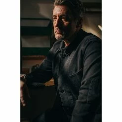 &SONS Black Denim Carver Jacket Clothing