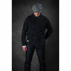 &SONS Black Denim Carver Jacket Clothing