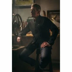 &SONS Black Denim Carver Jacket Clothing