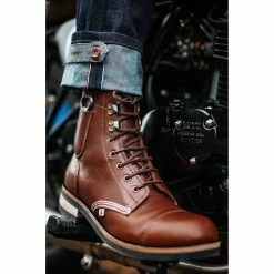 &SONS Brown Hudson Handmade Boots