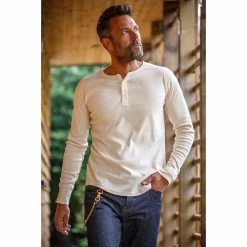 &SONS New Elder Henley Shirt Clothing