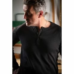 &SONS New Elder Henley Shirt Clothing