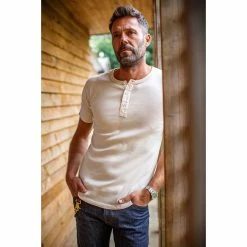 &SONS New Elder Henley Short Sleeve Shirt