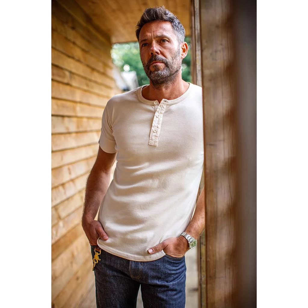 &SONS New Elder Henley Short Sleeve Shirt