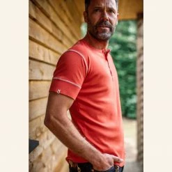 &SONS New Elder Henley Short Sleeve Shirt Clothing