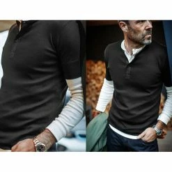 &SONS New Elder Henley Short Sleeve Shirt