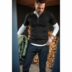 &SONS New Elder Henley Short Sleeve Shirt