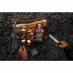 Wolf And Grizzly Camping Kit Grill With Fire Set